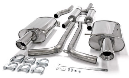 TA-Technix Duplex Catback system i rustfrit stål Audi A4 B7