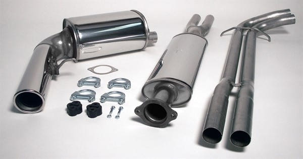 TA-Technix Catback system i rustfrit stål Volvo V70 II