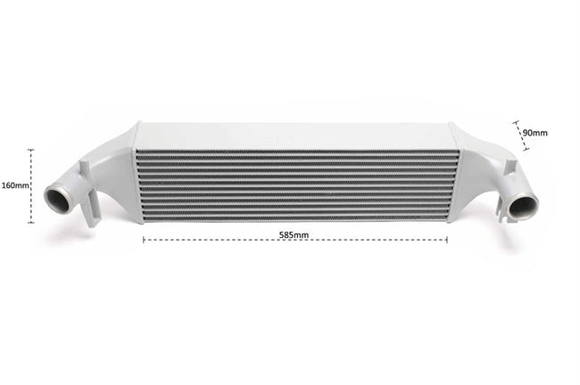 TA-Technix Intercooler Seat Ibiza V 6J – Grå intercooler stor målinger tegnet