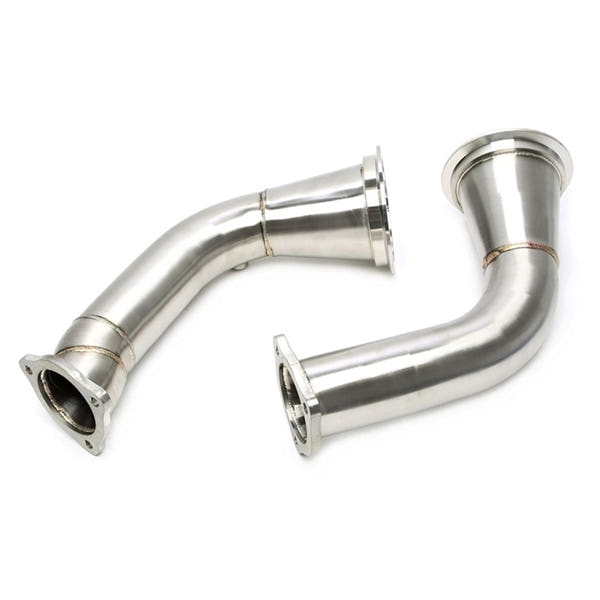 TA Technix Downpipe Uden Katalysator Audi RS5 – Sølvfarvet bøjet rør samling