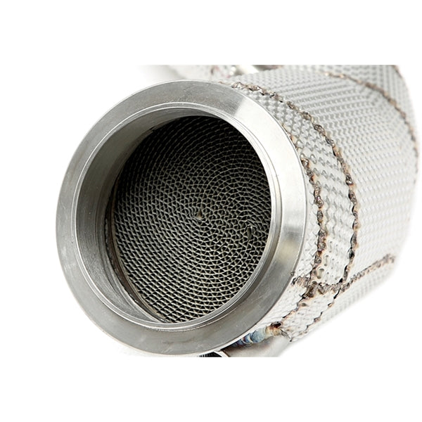 TA Technix Downpipe Med Varmeskjold Og Katalysator Converter BMW 3 Serie M3 F80 – Monteringsdiagram med delnumre og bremseholder