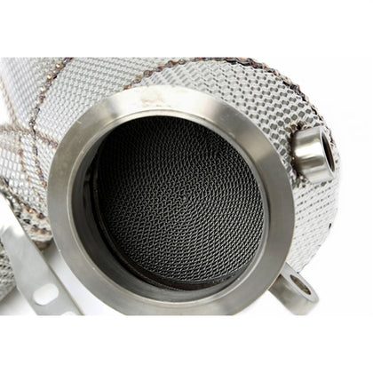 TA Technix Downpipe Med Varmeskjold Og Katalysator Converter BMW 8 Serie Type G14/G15/G16 – Katalysator-dæmper med metallisk netstruktur