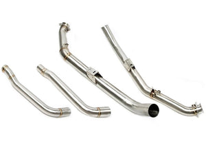 TA-Technix Downpipe Mercedes E-Klasse – Downpipe udstødning sølvgrå krumning