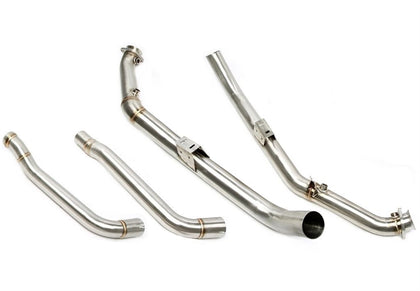 TA-Technix Downpipe Mercedes E-Klasse – Downpipe udstødning sølvgrå krumning