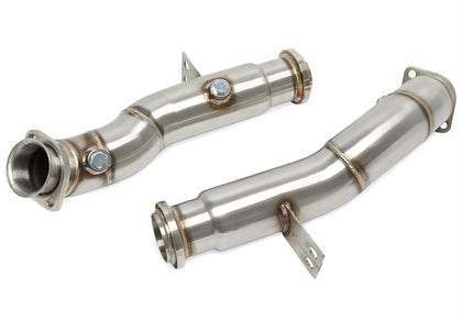 TA-Technix Downpipe Mercedes C-Klasse – To katalisatorrør med flangeforbinder