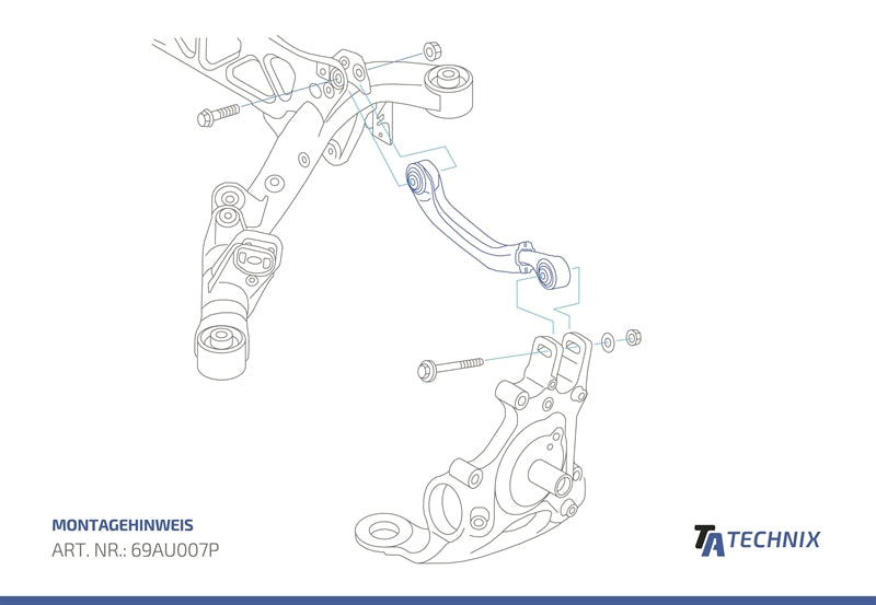 TA-Technix Camber Justering Audi A7 4G – Suspension-tegning detaljer