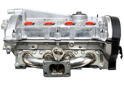 TA-Technix Turbo manifold i rustfrit stål Seat Leon 1M – Motorhoved rødt låg sølv
