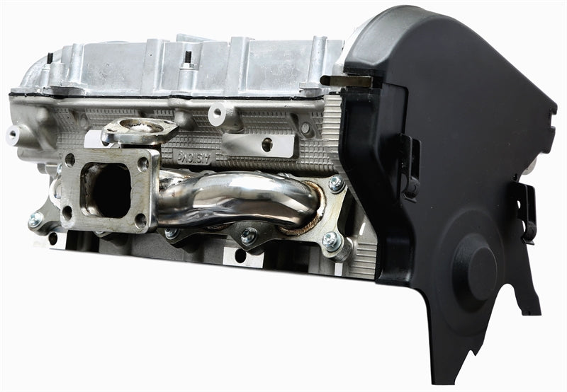 TA-Technix Turbo manifold i rustfrit stål Seat Leon 1M – Motor sort låg bagtil