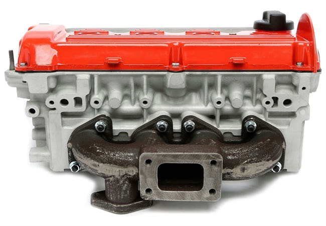 TA-Technix Turbo manifold i støbt stål VW Jetta II – Motorhoved rød låg sølv