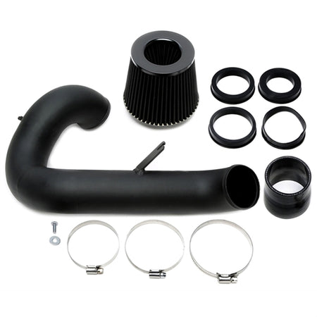 TA-Technix Air Intake Kit til Audi A4 B8 med sort luftfilter, sort indsugningsrør, klemmer og gummitilslutninger for forbedret l