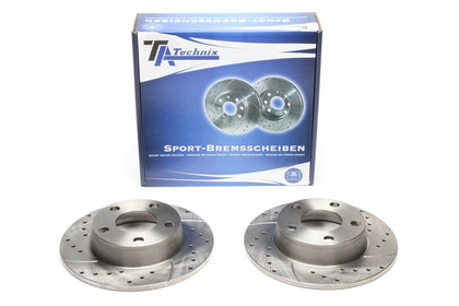TA Technix Sport Bremseskivesæt, Bagaksel Audi A6 Type 4B, C5