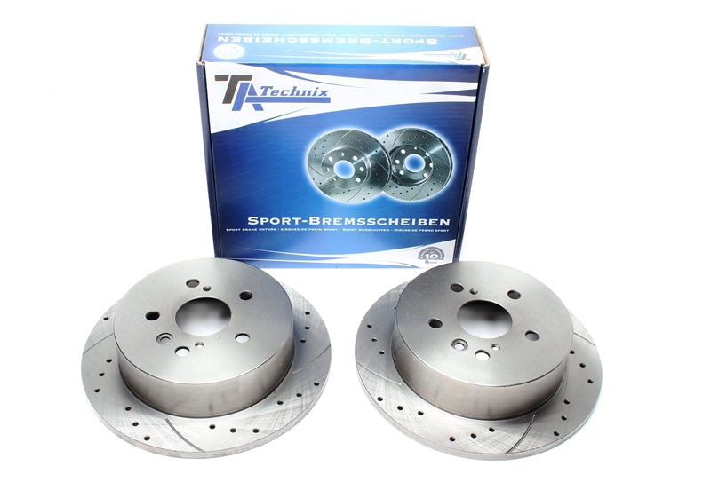 TA Technix Sport Bremseskivesæt, Bagaksel Toyota Previa (MCR3_, ACR3_, CLR3_)