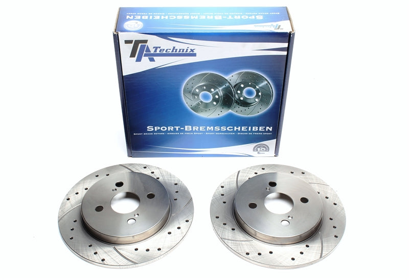 TA Technix Sport Bremseskivesæt, Bagaksel Toyota Yaris Type (P9)