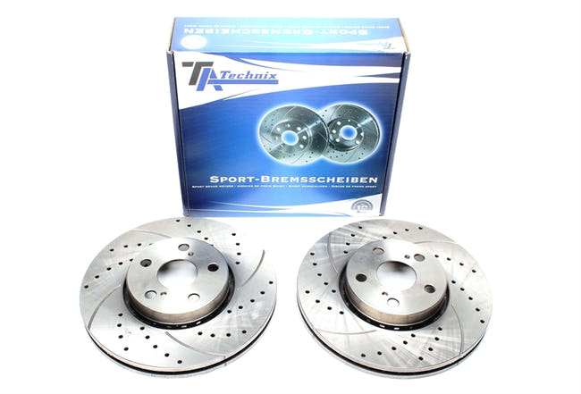 TA Technix Sport Bremseskivesæt, Foraksel Toyota Avensis Station Wagon (T22, ZZT22)