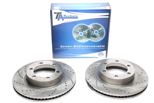 TA Technix Sport Bremseskivesæt, Foraksel Toyota Hilux III Pick-up (KUN_, TGN_, LAN_, GGN_)