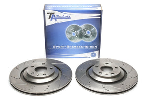 TA Technix Sport Bremseskivesæt, Bagaksel Audi A6 Avant Type 4F5, C6