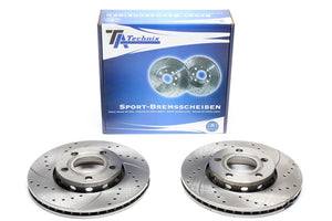 TA Technix Sport Bremseskivesæt, Foraksel Audi 100 Type  44, 44Q, C3