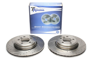 TA Technix Sport Bremseskivesæt, Bagaksel BMW 7 Serie Type E65, E66