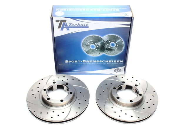 TA Technix Sport Bremseskivesæt, Foraksel Mitsubishi Pajero I Canvas Top (L04_G)