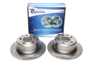 TA Technix Sport Bremseskivesæt, Bagaksel BMW 5 Series Type E34