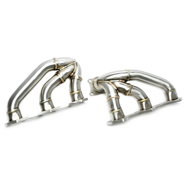 TA-Technix Udstødningsmanifold Porsche 911 Type 992 – Sølvfarvet bøjet manifold rør
