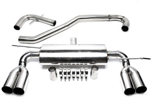 TA-Technix Duplex Catback system i rustfrit stål VW Golf 5 Plus