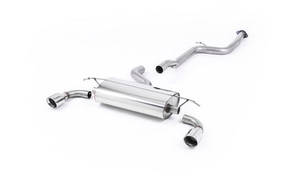 Milltek cat-back udstødning til Ford Focus Mk2 ST 225, polerede tips