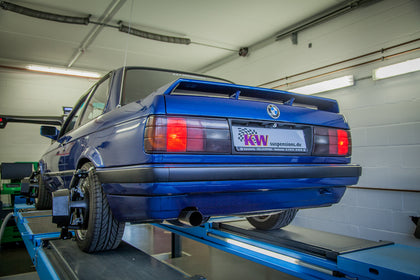 BMW 3er E30 med KW-undervogn