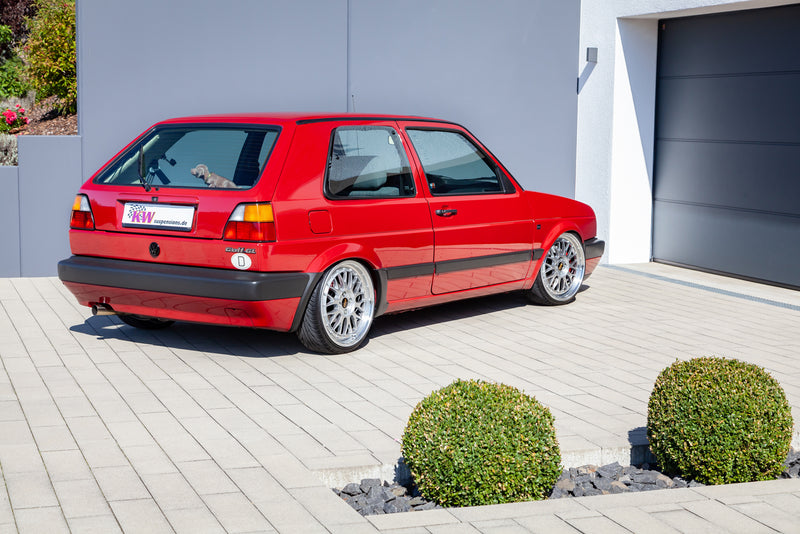 VW Golf II med KW-undervogn