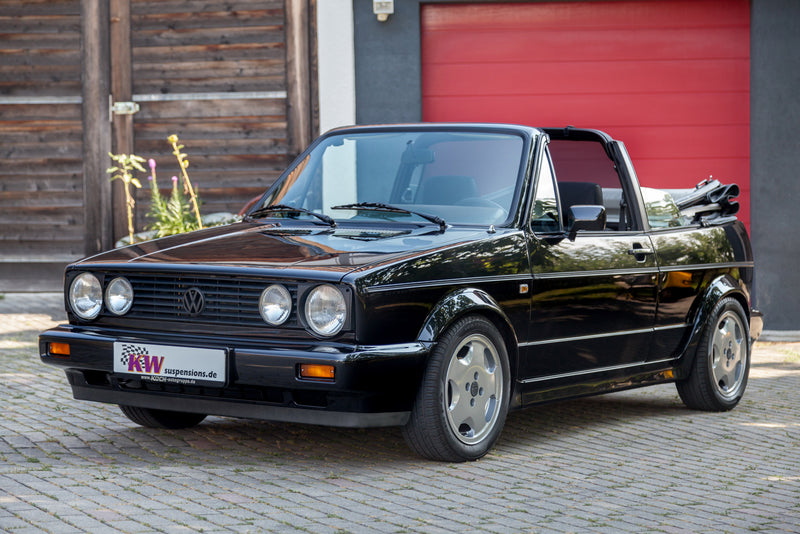 VW Golf I Cabrio med KW-undervogn