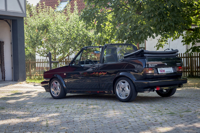 VW Golf I Cabrio med KW-undervogn