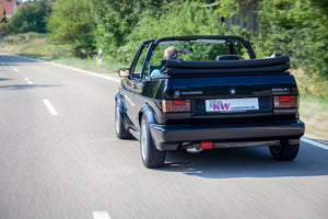 VW Golf I Cabrio med KW-undervogn