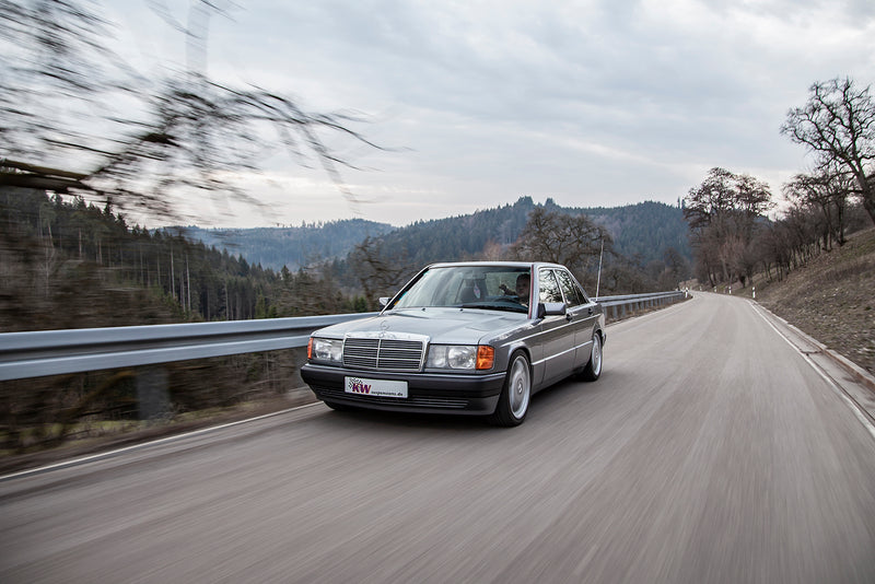 Mercedes 190 med KW-undervogn