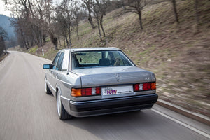 Mercedes 190 med KW-undervogn