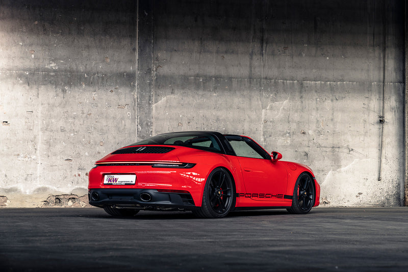 Porsche 911 992 Targa med KW-undervogn