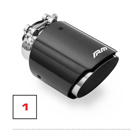 RM Motors Mazda MX-5 ND Exhaust Silencer Complete With Splitter, No Valve, Tip - 1