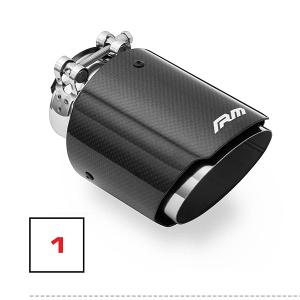 RM Motors Mazda MX-5 ND Exhaust Silencer Complete With Splitter, No Valve, Tip - 1