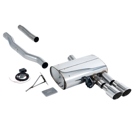 Milltek cat-back udstødningssystem i rustfrit stål til Mini Cooper S 2.0 Turbo Mk3 (F56) med LCI og GPF/OPF, inklusiv rør, lydpo