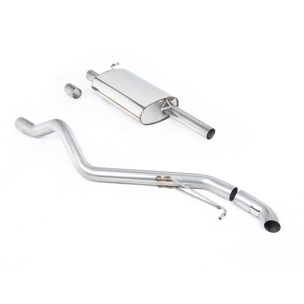 Milltek Cat-back udstødning til Volkswagen Transporter Caravelle T6 SWB 150PS & 204PS 2.0 TSI benzin 2WD, rustfrit stål, komplet