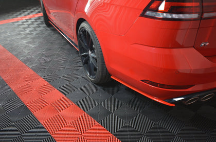 Maxton side splitters til Volkswagen Golf Mk7 R Variant Facelift – blank sort – billede 1 af 5