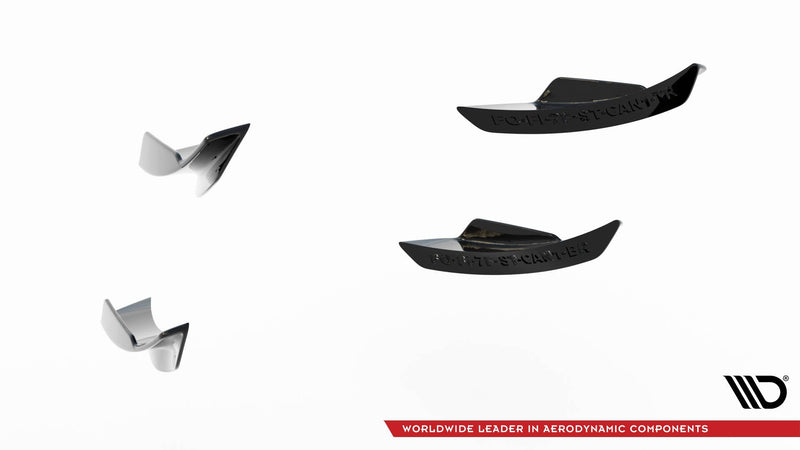 Maxton Front Bumper Wings (Canards) Ford Fiesta 7 St Facelift