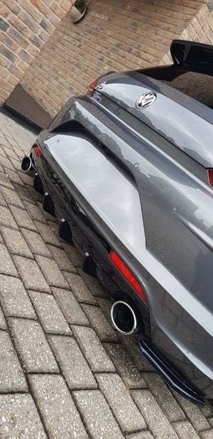 Maxton Rear Valance Volkswagen Scirocco Mk.3 R Facelift - Gloss Black