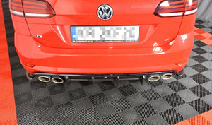 Maxton rear valance til Volkswagen Golf R Variant Mk7 Facelift – blank sort – billede 1 af 5