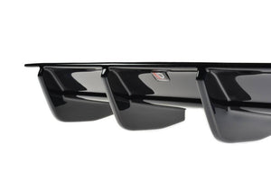 Maxton rear valance til Volkswagen Golf R Variant Mk7 Facelift – blank sort – billede 5 af 5