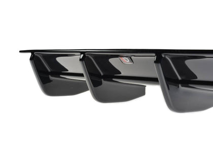 Maxton rear valance til Volkswagen Golf R Variant Mk7 Facelift – blank sort – billede 5 af 5