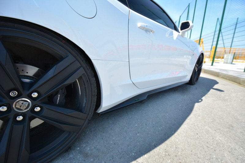 Maxton Side Skirts Diffusers Chevrolet Camaro 6Th-Gen. Phase-I 2Ss Coupe - Gloss