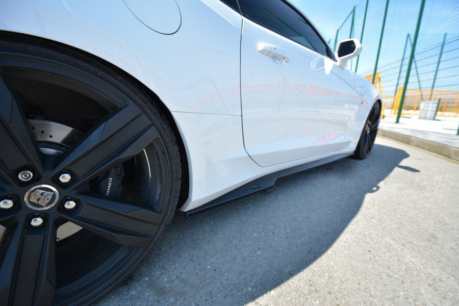 Maxton Side Skirts Diffusers Chevrolet Camaro 6Th-Gen. Phase-I 2Ss Coupe - Gloss
