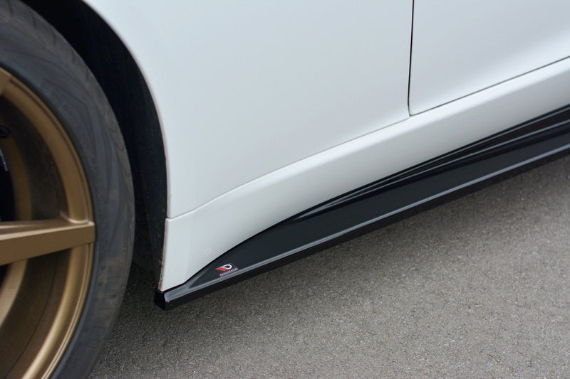 Maxton Side Skirts Diffusers Jaguar F-Type - Gloss Black