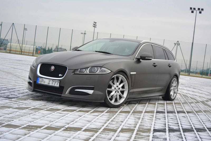 Maxton Side Skirts Diffusers Jaguar Xf (X250) Mk1 Sportbrake S-Pack - Gloss Black