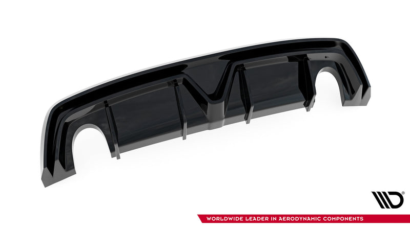 Maxton rear valance til Alfa Romeo Giulietta (Exhaust On Both Sides Version) – blank sort – billede 4 af 5